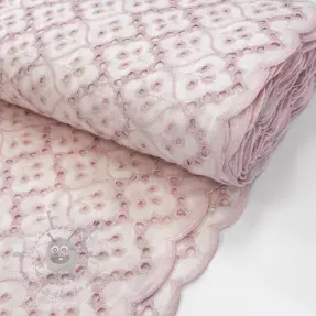 Bombažna tkanina EMBROIDERY Lilian rose