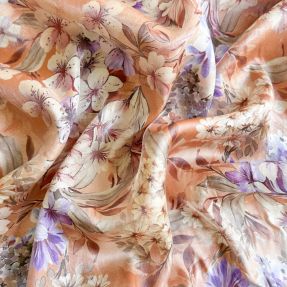 Viskoza SHINIO Floral treasure red