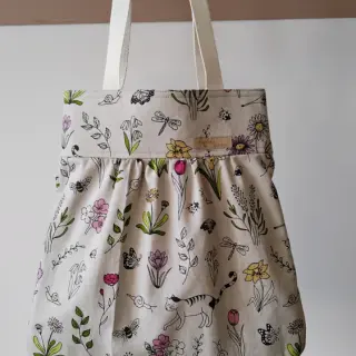 Dekorativno blago Linenlook Spring Doodle Time