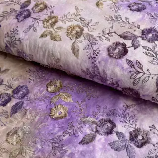 Bombažna tkanina TIE DYE EMBROIDERY Poppy design J