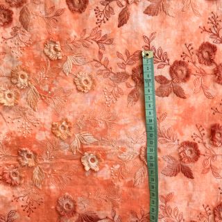 Bombažna tkanina TIE DYE EMBROIDERY Poppy design H