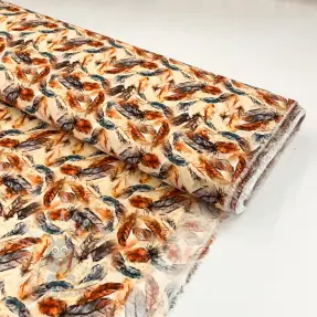 Viskoza RAYON POPLIN Feathers design C digital print