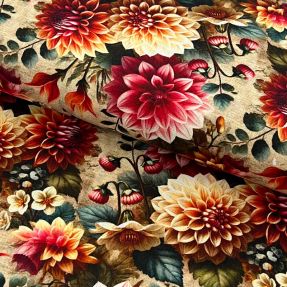 Viskoza z lanom Rosalie design A digital print
