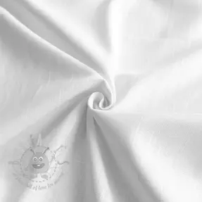 Viskoza z lanom PREMIUM white