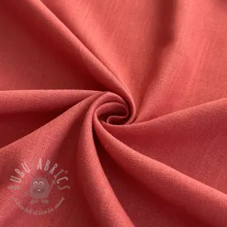 Viskoza z lanom PREMIUM dark coral