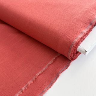 Viskoza z lanom PREMIUM dark coral