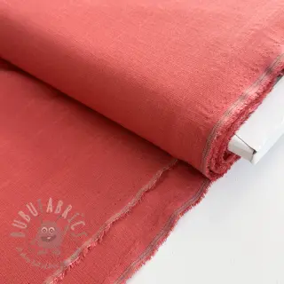 Viskoza z lanom PREMIUM dark coral