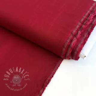 Viskoza z lanom PREMIUM dark red