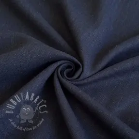 Viskoza z lanom PREMIUM navy blue