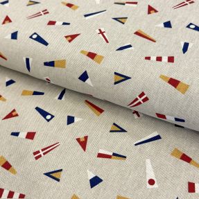 Dekorativno blago Linenlook Little Maritime Flags