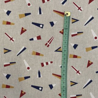 Dekorativna tkanina Linenlook Little Maritime Flags