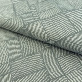 Dekorativna tkanina Linenlook Line Diagonal Patchwork soft green