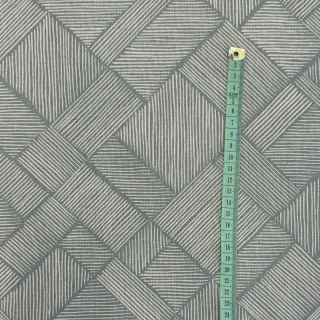 Dekorativna tkanina Linenlook Line Diagonal Patchwork soft green