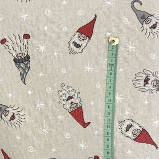 Dekorativno blago Linenlook Tomte Happy Faces