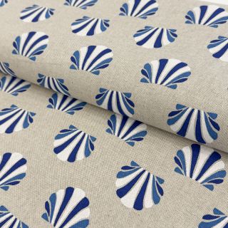 Dekorativna tkanina Linenlook Seashell blue