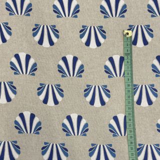 Dekorativna tkanina Linenlook Seashell blue