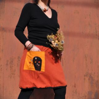 Lan opran STONEWASHED rust