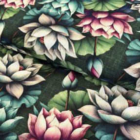 Viskoza z lanom Marigold design E digital print