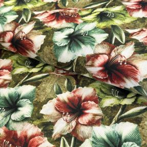 Viskoza z lanom Azalea design C digital print