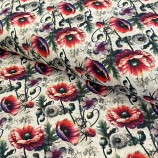 Viskoza z lanom Liana design C digital print