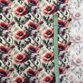 Viskoza z lanom Liana design C digital print