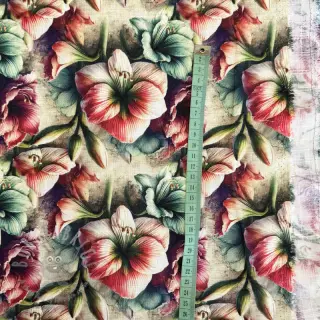 Viskoza z lanom Azalea design A digital print
