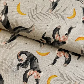 Dekorativno blago Linenlook Monkey Bananas
