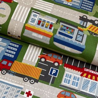 Dekorativno blago Linenlook Car Roadmap
