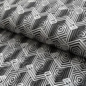 Jersey VISKOZA Structure grey digital print