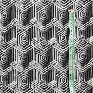 Jersey VISKOZA Structure grey digital print