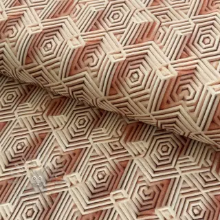 Jersey VISKOZA Structure beige digital print