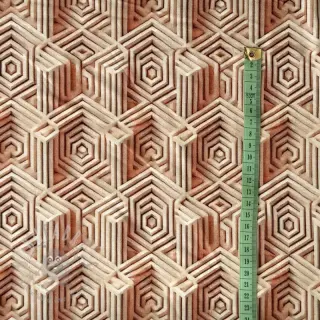 Jersey VISKOZA Structure beige digital print