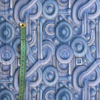 Pletenina VISKOZA Unity blue digital print