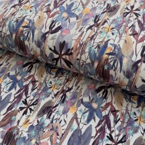 Pletenina VISKOZA Vibrant forest grey digital print