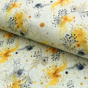 Jersey VISKOZA Soothing Fields yellow digital print