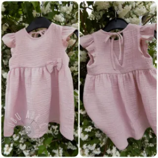 Dvostruka gaza/muslin old rose ORGANIC