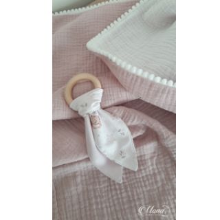 Dvostruka gaza/muslin old rose ORGANIC