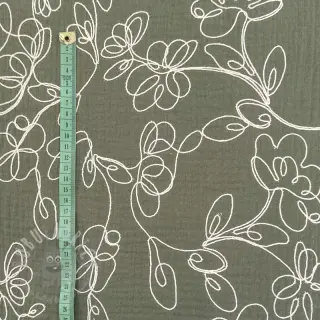 Dvojna gaza/muslin EMBROIDERY Climbing flowers pickle