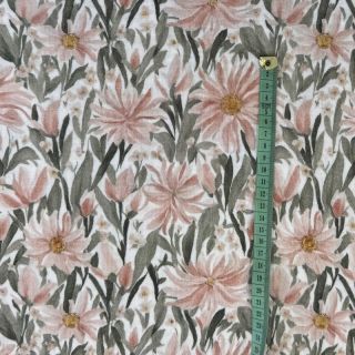 Dvoslojna gaza/muslin Bunches of flowers digital print
