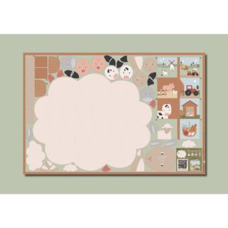 Bombažna tkanina Farm playmat PANEL digital print