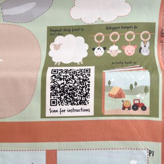 Bombažna tkanina Farm playmat PANEL digital print