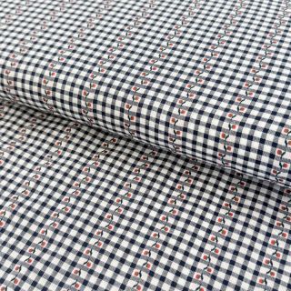 Bombažna tkanina JACQUARD Climbing navy