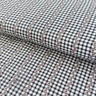 Bombažna tkanina JACQUARD Climbing navy