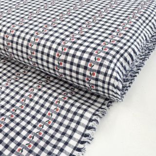 Bombažna tkanina JACQUARD Climbing navy