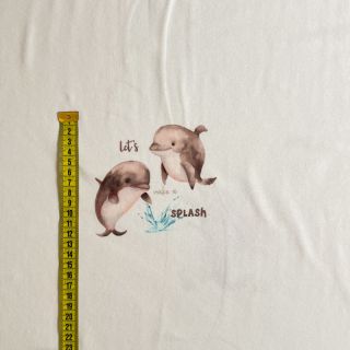 Pletenina Baby Mermaid PANEL digital print