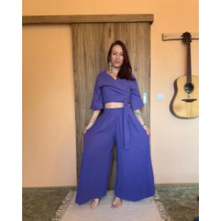 Dvojna gaza/muslin cobalt