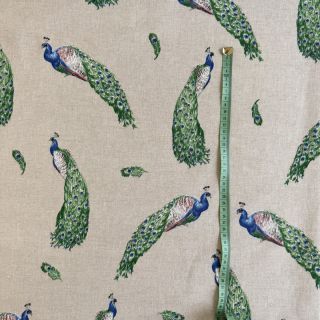 Dekoračná látka Linenlook Peacock tail