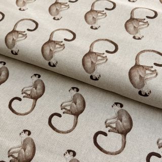 Dekorativna tkanina Linenlook Monkey Business