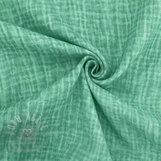 Dvoslojna gaza/muslin Vintage green