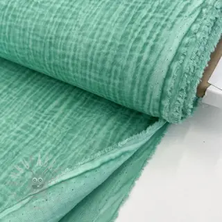 Dvoslojna gaza/muslin Vintage green